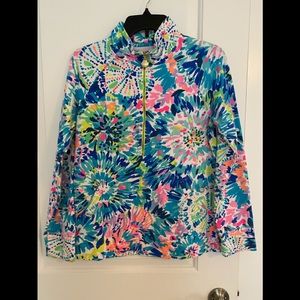 Lilly Pulitzer popover, size medium Rare Multi Dive In